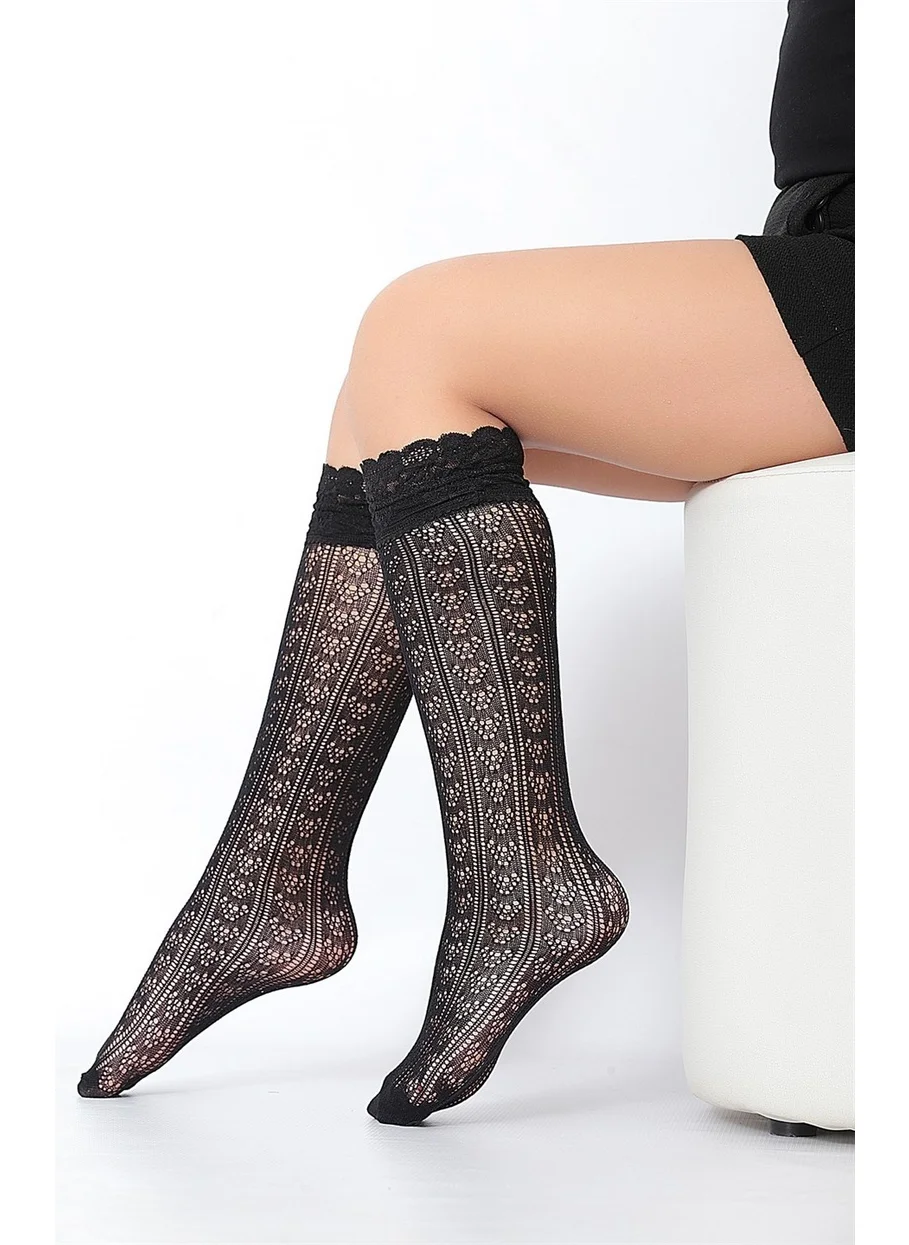 دايمود Orietta Fishnet Lace Kids Knee High Socks