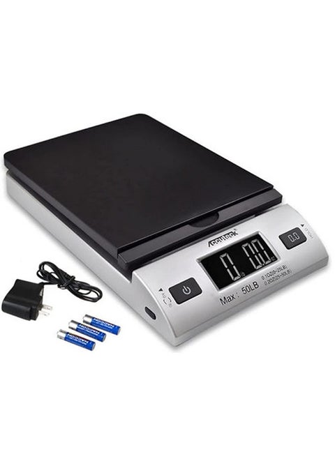 Allin1 Series W825050Bs Apt 50 Digital Shipping Postal Scale With Ac Adapter, Silver