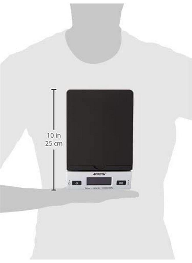Allin1 Series W825050Bs Apt 50 Digital Shipping Postal Scale With Ac Adapter, Silver