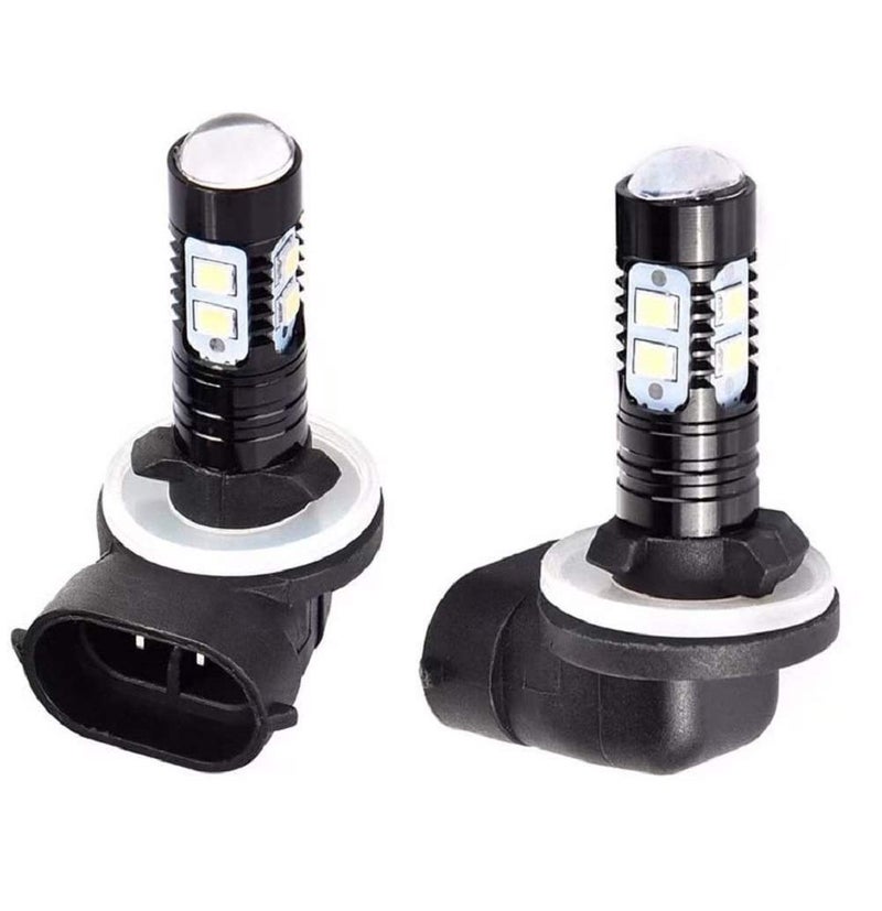 Jahyshow مصابيح ضباب LED 10 من JahyShow بقوة 50 واط، 881، 889، 862، 886، 894، 896، 898، أضواء DRL، أضواء تشغيل نهارية، 6500K أبيض بارد، عبوة 2 - Image 1