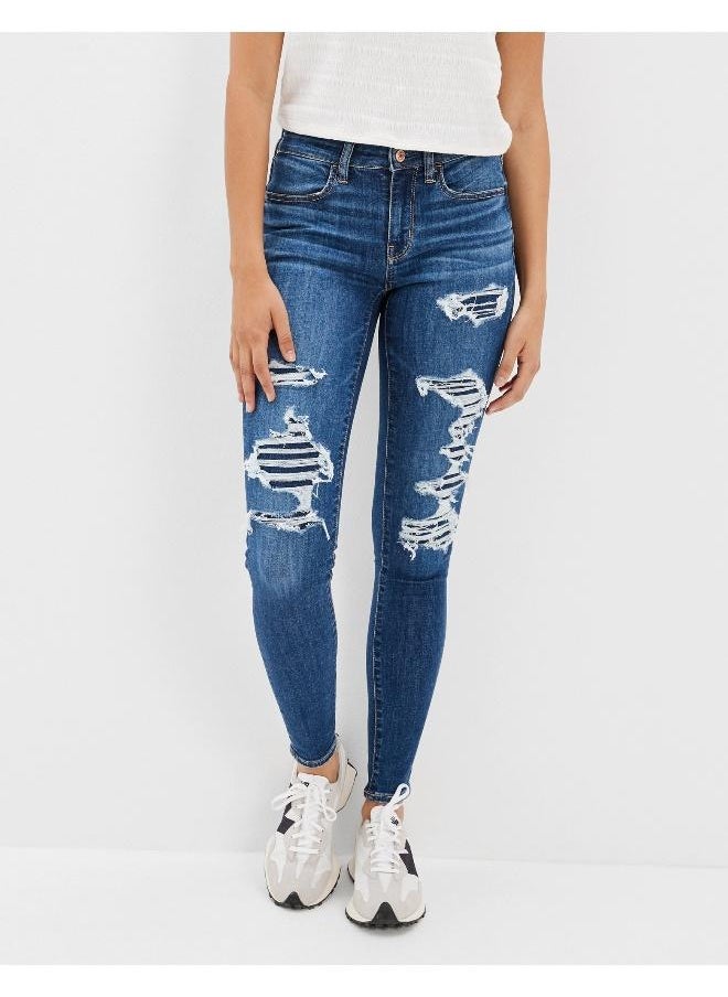 American Eagle AE Ne(x)t Level Ripped Low-Rise Jegging  - Image 1