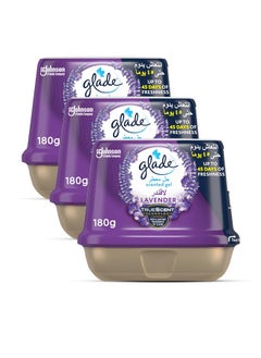 Glade Scented Gel Lavender 3 x 180G Pack of 3  - Image 1