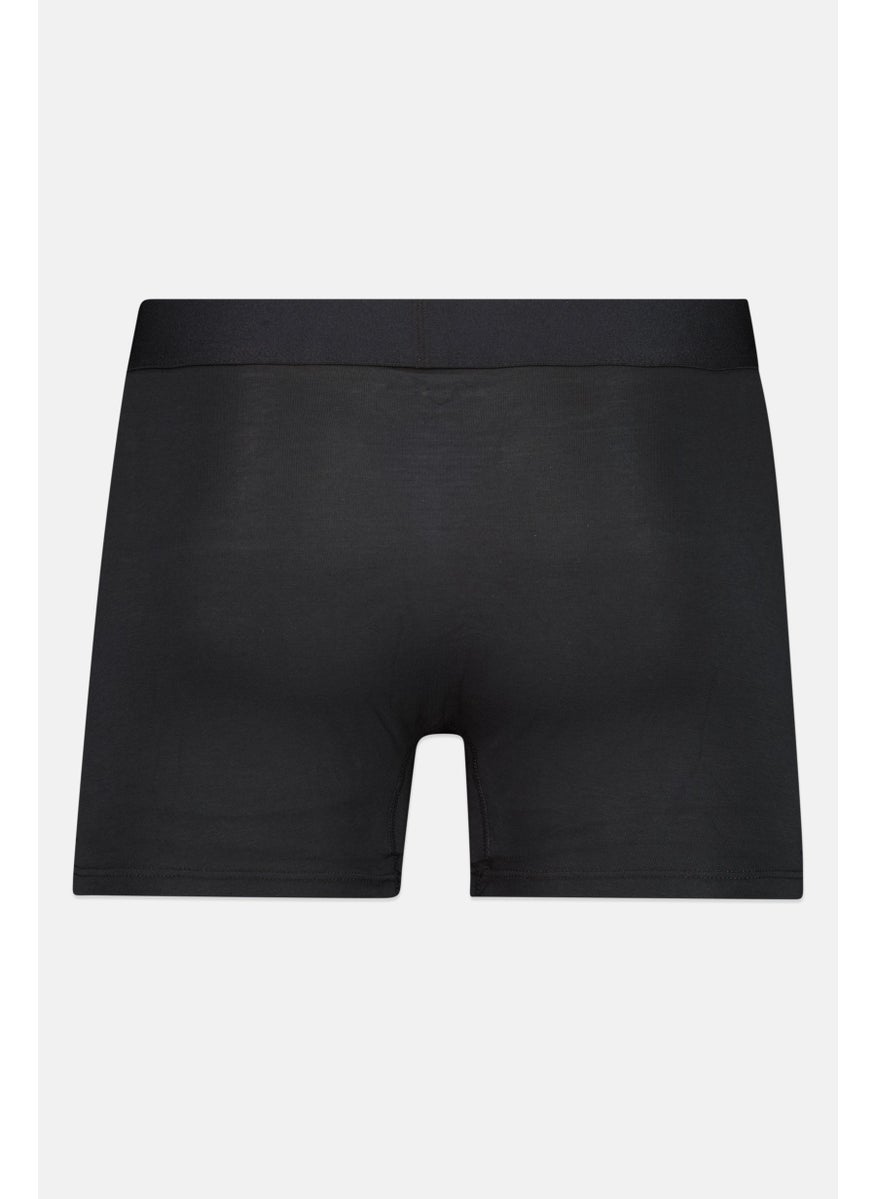 Tommy John - Men 2 Pieces 6 Inseam Brand Logo Boxer Briefs, Black - Image 1
