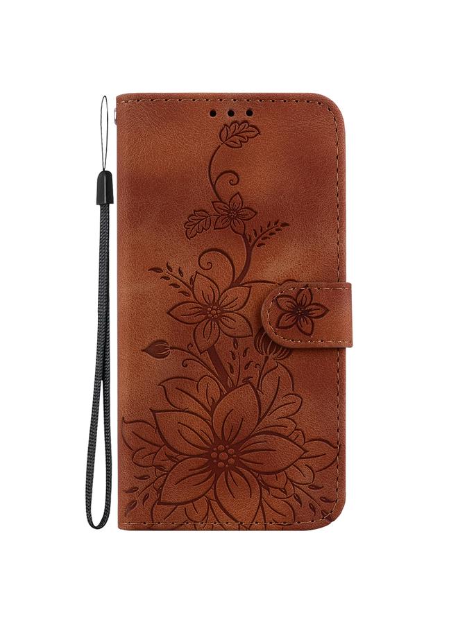 S-TOP Case For Realme 11 4G Global Lily Embossed Leather Phone Case - Image 2
