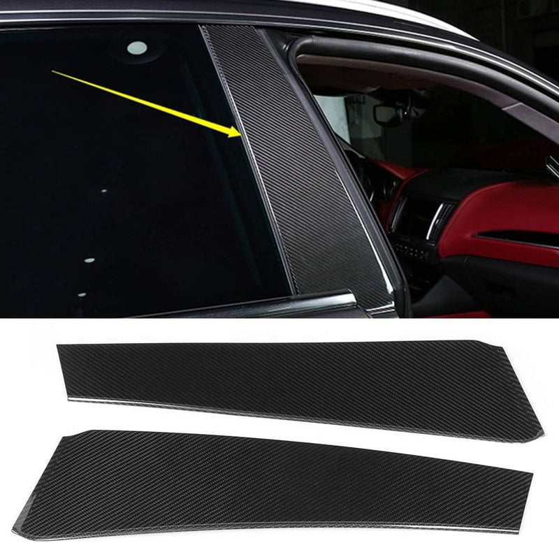 DEMULAX Carbon Fiber B Pillar Molding Cover Trim for Maserati Levante - Image 3