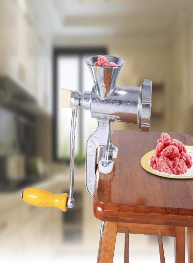 FOLOSAFENAR Manual Meat Grinder, Aluminium Alloy Meat Grinder Pasta Maker Mincer, Hand Operated Beef Sausage Maker, Easy and Installation for Kitchen Restaurant Hotel Canteen Butcher - Image 4