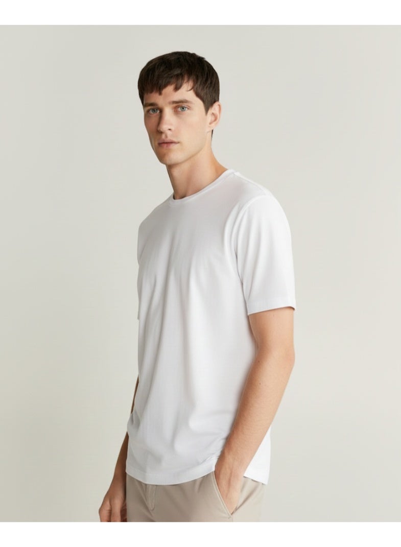  نسمعك تيشيرت أبيض للجنسين من NSMIK – قطن 100% - Image 1