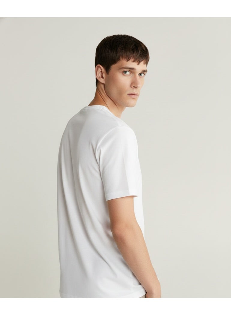  نسمعك تيشيرت أبيض للجنسين من NSMIK – قطن 100% - Image 2