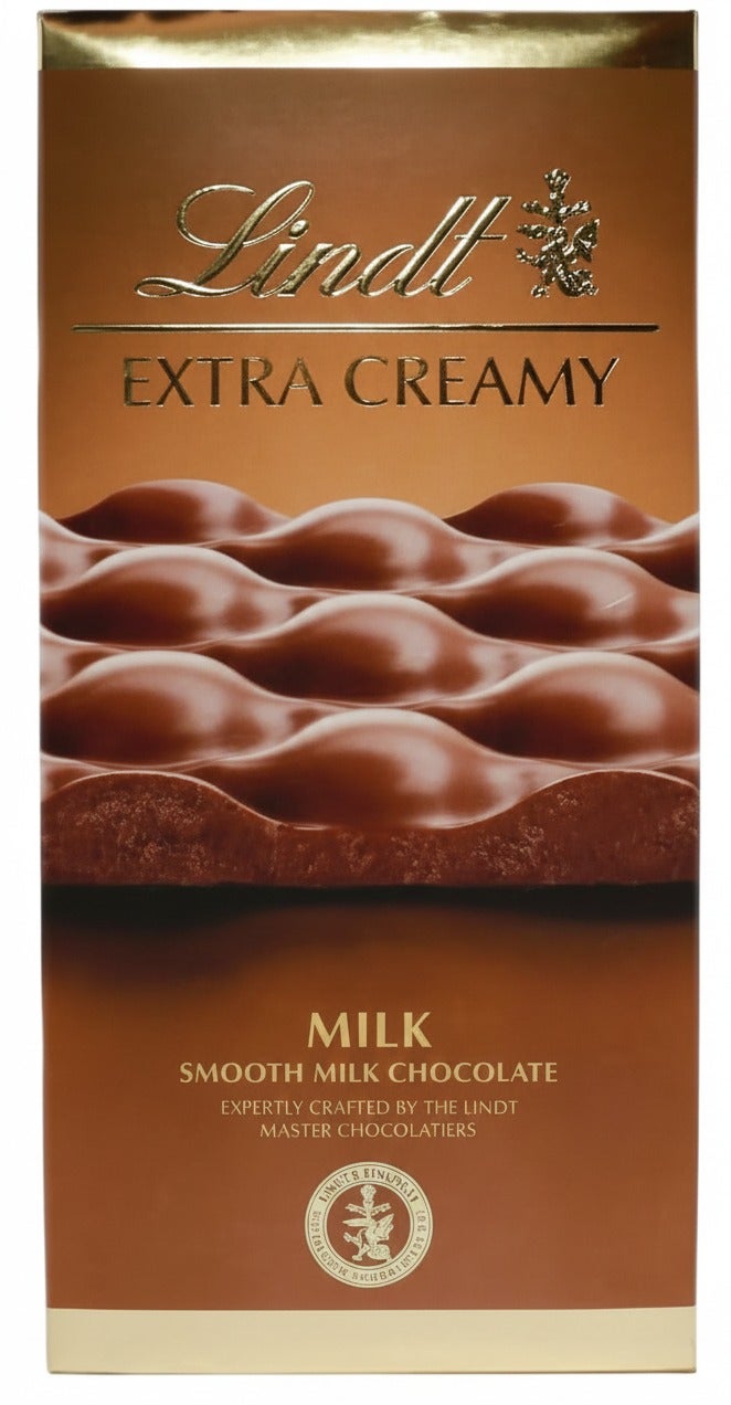 Lindt Extra Creamy Milk Chocolate Bar 80grams - Image 1