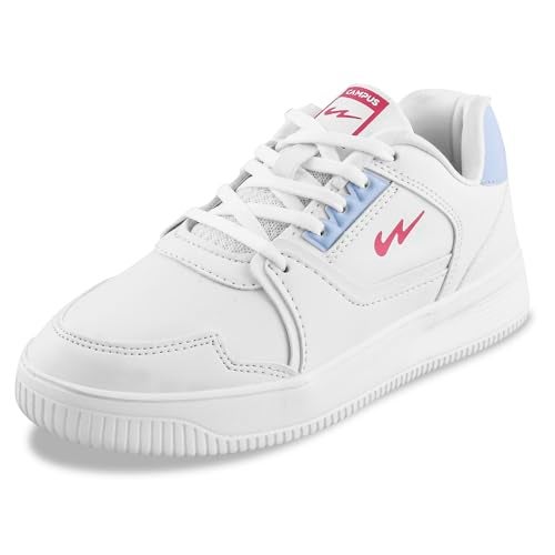 Campus Women's OG-L3 Sneakers WHT/L.Sky - 4UK/India - Image 1