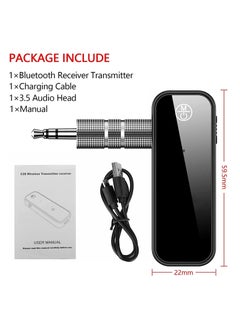 DMG Bluetooth 5.0 Receiver For Car Noise Cancelling Bluetooth AUX Adapter 3.5MM Jack Aux Receiver 2 In 1 Wireless Transmitter Suitable For Speakers Headphones Car PC - pzsku/Z9A46D5036A3229CC501AZ/45/_/1698454134/c246ba63-241c-4aca-b5b6-dde71830f44c