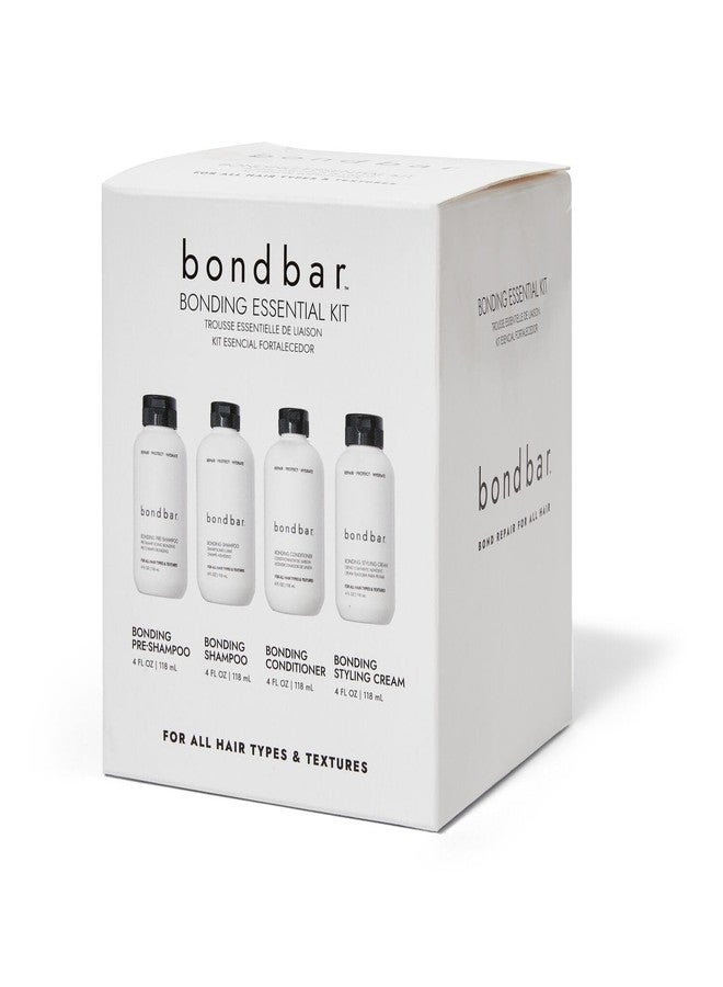 Bondbar Bonding Essential Kit, Contains PreShampoo, Shampoo, Conditioner, and Styling Cream, 4 x 4 Oz - Image 1