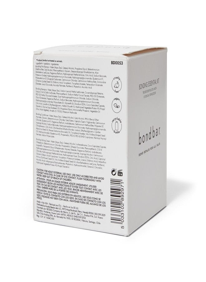 Bondbar Bonding Essential Kit, Contains PreShampoo, Shampoo, Conditioner, and Styling Cream, 4 x 4 Oz - Image 2