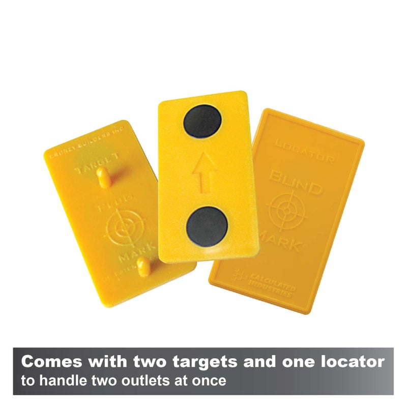 Calculated Industries 8120 Plug Mark Drywall Electrical Box Cutout Locator for Existing Electrical Outlets in Rehabilitation and Replacement Work, Red - Image 2