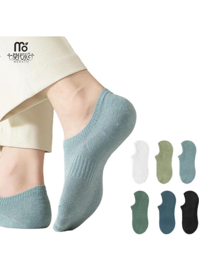 Modal 7 Pairs Of Men'S Boat Socks, Short Socks For Summer, Thin Mesh Cotton Socks, 7A Antibacterial And Odor-Resistant Socks, Student Summer Sports Socks - Image 3