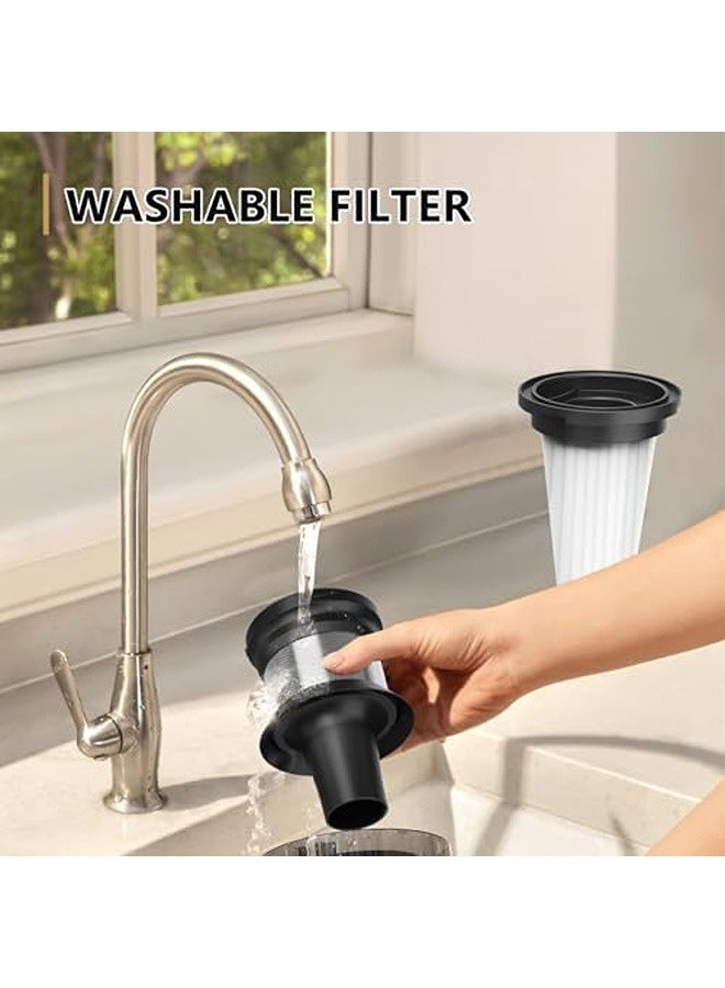 سنشر مكنسة لاسلكية – قوة شفط ‎25‎ كيلو باسكال، تصميم عصا قوية مع شاشة LED، بطارية قابلة للفصل، مدة تشغيل ‎45‎ دقيقة، 3 أوضاع للطاقة، مثالية للمنزل والسيارة والسجاد والأرضيات الصلبة وشعر الحيوانات، لون ذهبي - Image 5