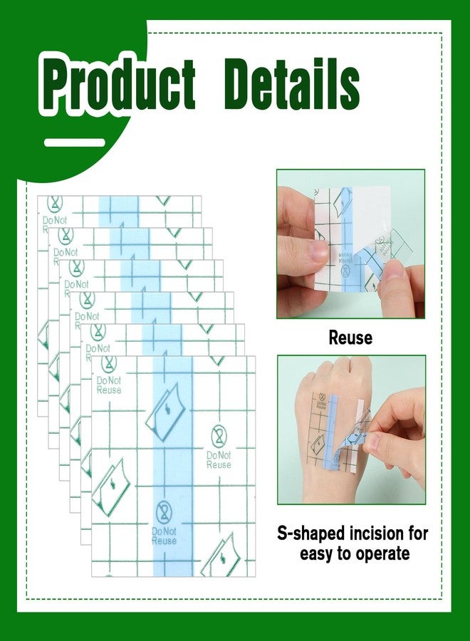 Jeffdad جيفداد 100 قطعة لوحة مكياج يدوية للاستخدام الفردي لوحة خلط مكياج شريط فنان مستلزمات تجميل شفافة مقاومة للماء للنساء (6 * 6 سم) - Image 3