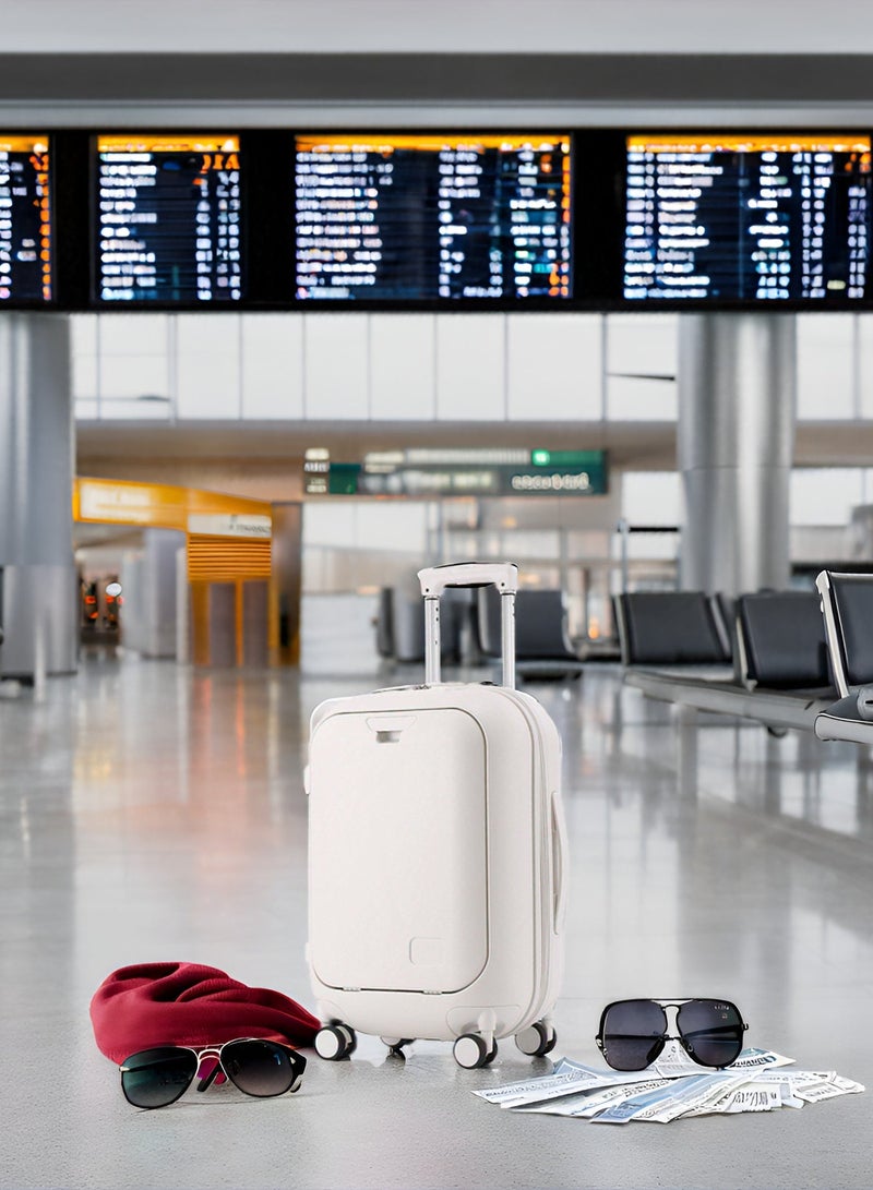 Skycare Carry On Luggage - Durable Hardside Suitcases with USB Front Laptop Pocket, Aluminum Frame, and TSA Lock - Available in 18"/20"/24" - Image 2