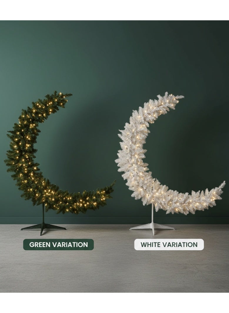 Ramadan Crescent – Elegant Moon Ornament for Home, Family Gatherings, Festive Decor, Christmas & New Year Decoration (Green, 180cm,) - Image 3