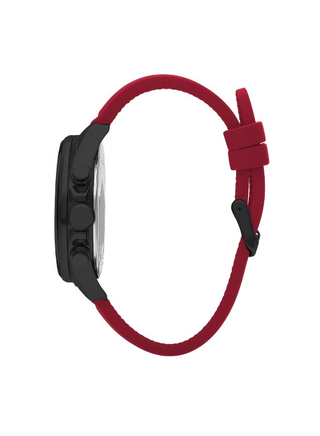 Lee Cooper ساعة متعددة الوظائف للرجال من السيليكون LC07881.668 - 46 مم - Image 2