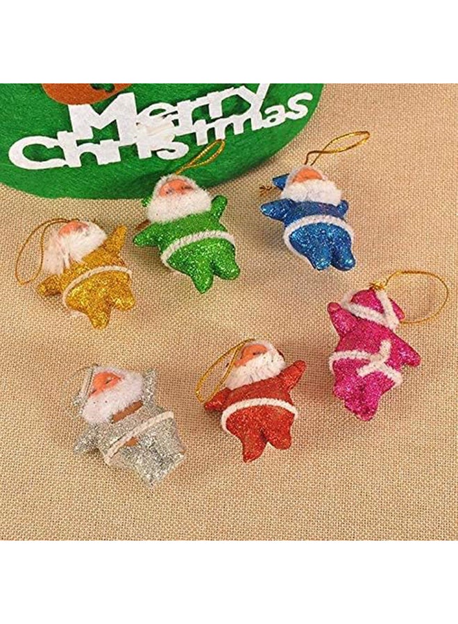 6 Pieces Multi Color Santa Claus  - Image 1