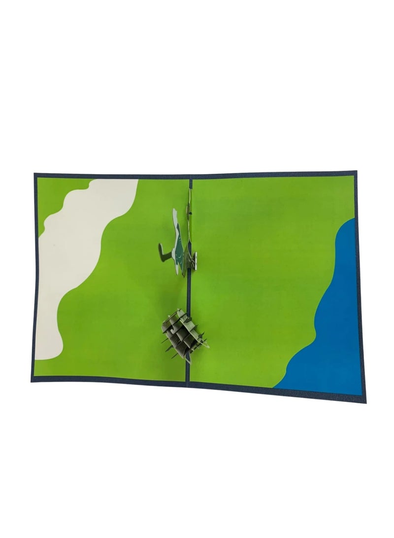Abra Cards Golfer and Bag Pop Up Card - Best Fathers Day Gift  - Image 3