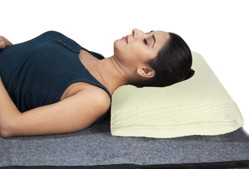 Kuber Industries 100% Pure Memory Foam Orthopaedic Sleeping Pillows, Neck Pain and Back Support Pillow (Cream) - Ctktc45953(Memory Foam_Beige) - Image 1