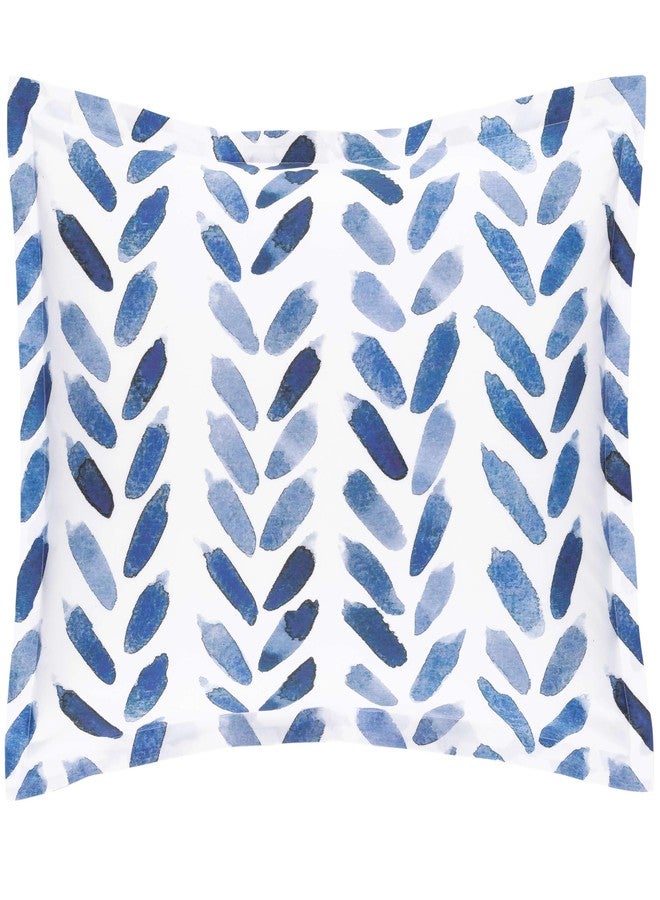 Pine Cone Hill Blue Brush Duvet Sham, Standard Size, Blue/White Graphic Pattern - Image 4