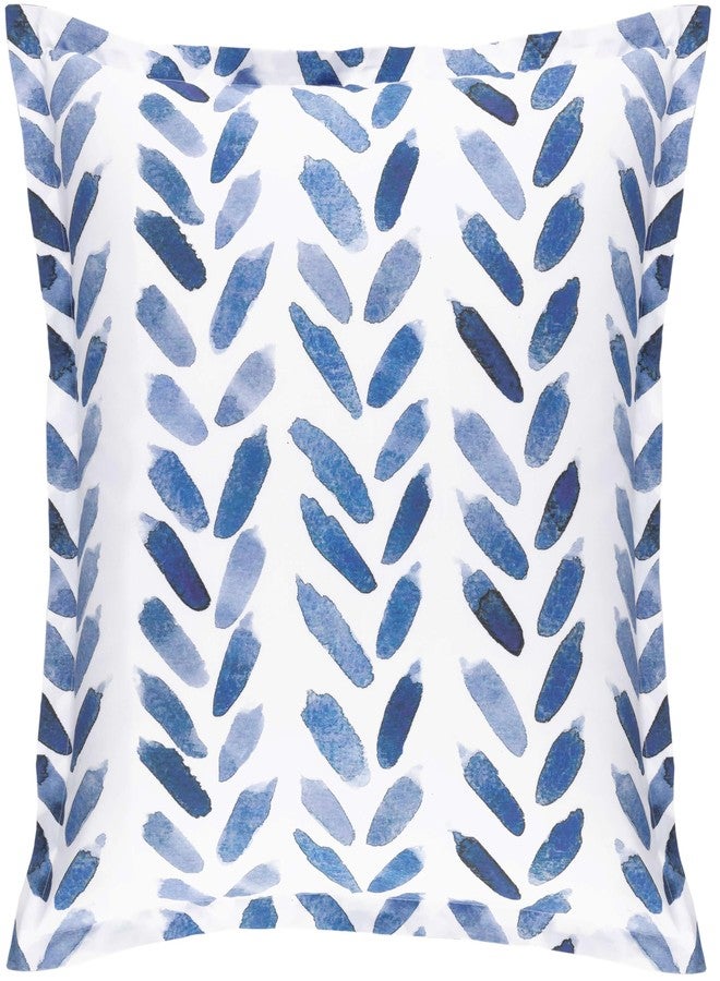 Pine Cone Hill Blue Brush Duvet Sham, Standard Size, Blue/White Graphic Pattern - Image 5