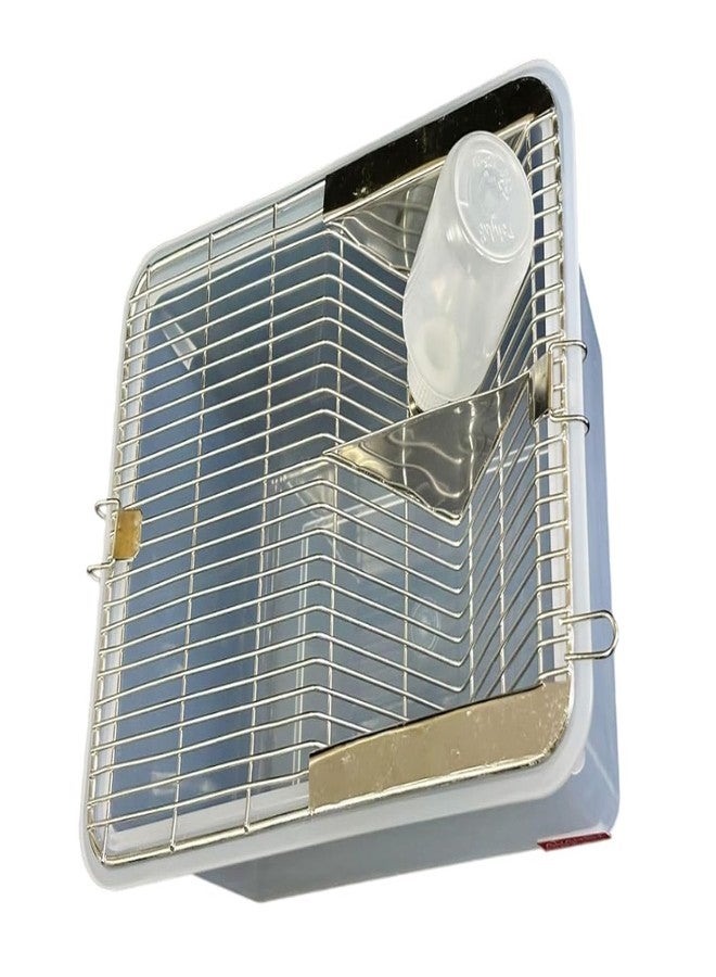 إيه إل قفص حيوانات من البولي بروبيلين مع زجاجة ماء سعة 125 مل، مناسب لأقفاص الحيوانات، زجاجة مقاومة للماء، مأوى ممتاز لأنواع الحيوانات المختلفة، أقفاص الفئران، أقفاص الجرذان، وأقفاص الهامستر (290 × 220 × 140 مم). - Image 5