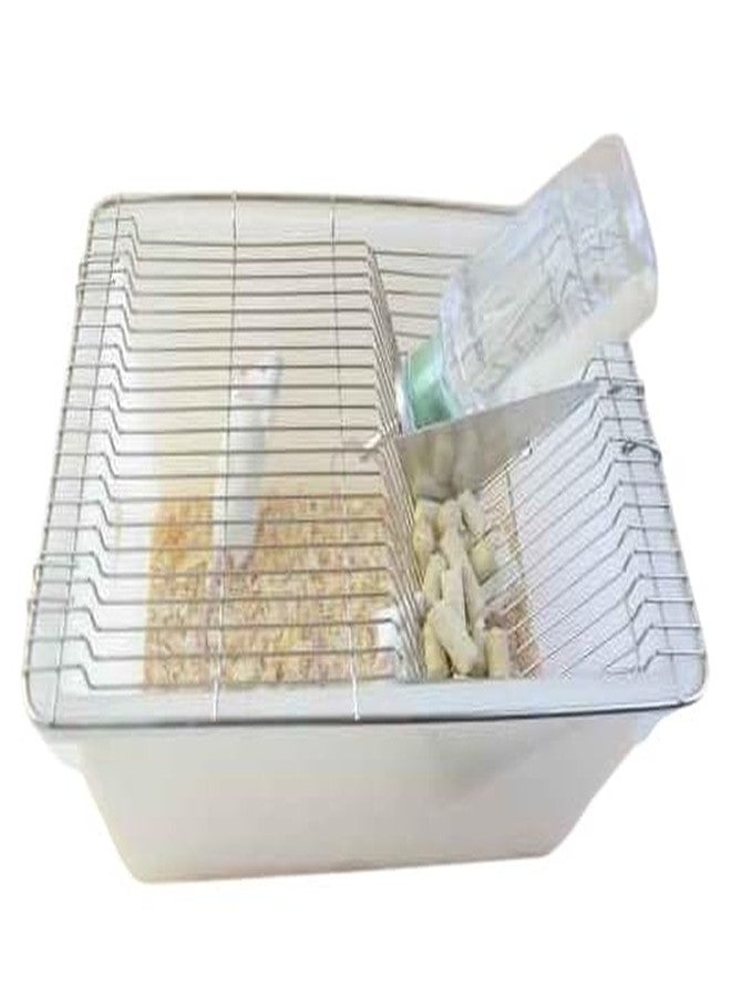 إيه إل قفص حيوانات من البولي بروبيلين مع زجاجة ماء سعة 125 مل، مناسب لأقفاص الحيوانات، زجاجة مقاومة للماء، مأوى ممتاز لأنواع الحيوانات المختلفة، أقفاص الفئران، أقفاص الجرذان، وأقفاص الهامستر (290 × 220 × 140 مم). - Image 3