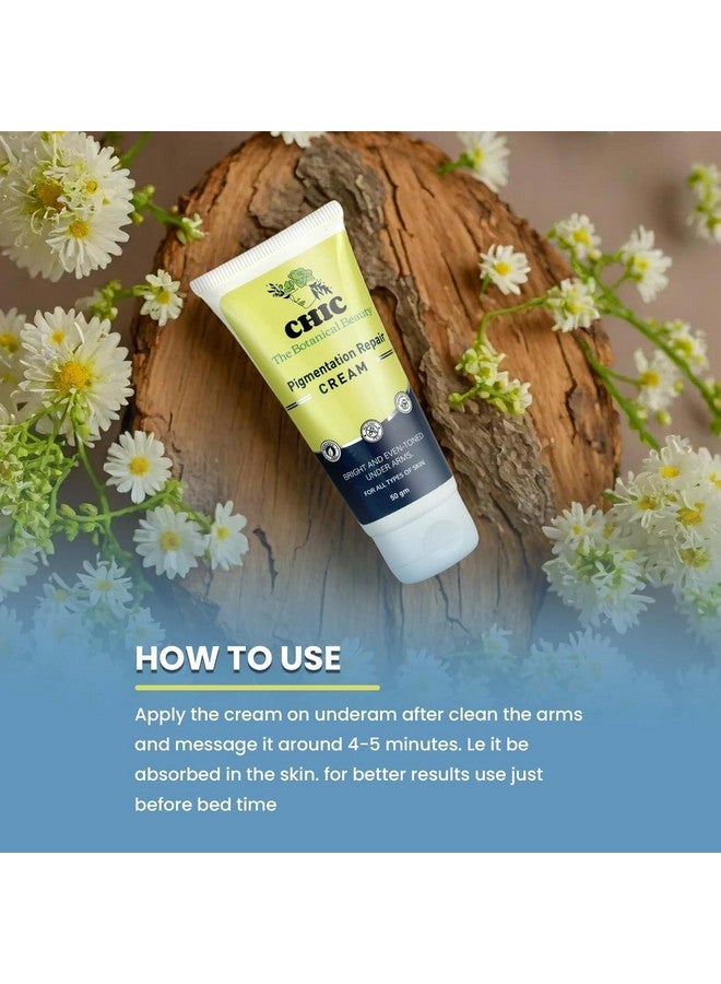 CHIC The Botanical Beauty Combo of Pigmentation Repair Cream and Aloe Vera & Neem Face and Body Scrub, 50 gm, Clear, Bright, Glowing Skin - Image 4