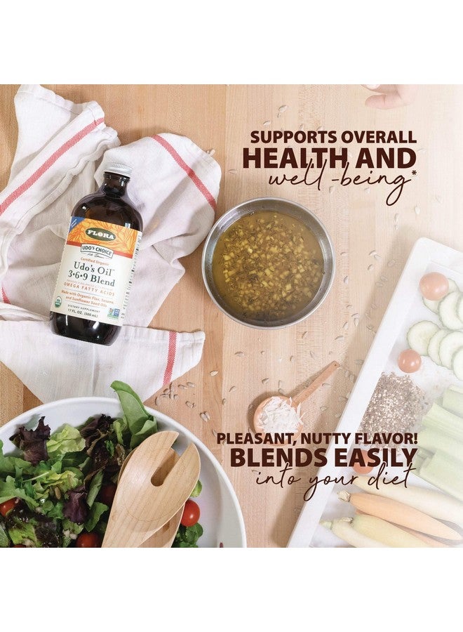Flora Udo's Oil 3-6-9 Blend - Vegan Omega-3 & Omega-6 - Contains Organic Coconut & Flax Seed Oil - Keep Chilled - 32 fl. oz. - Image 5