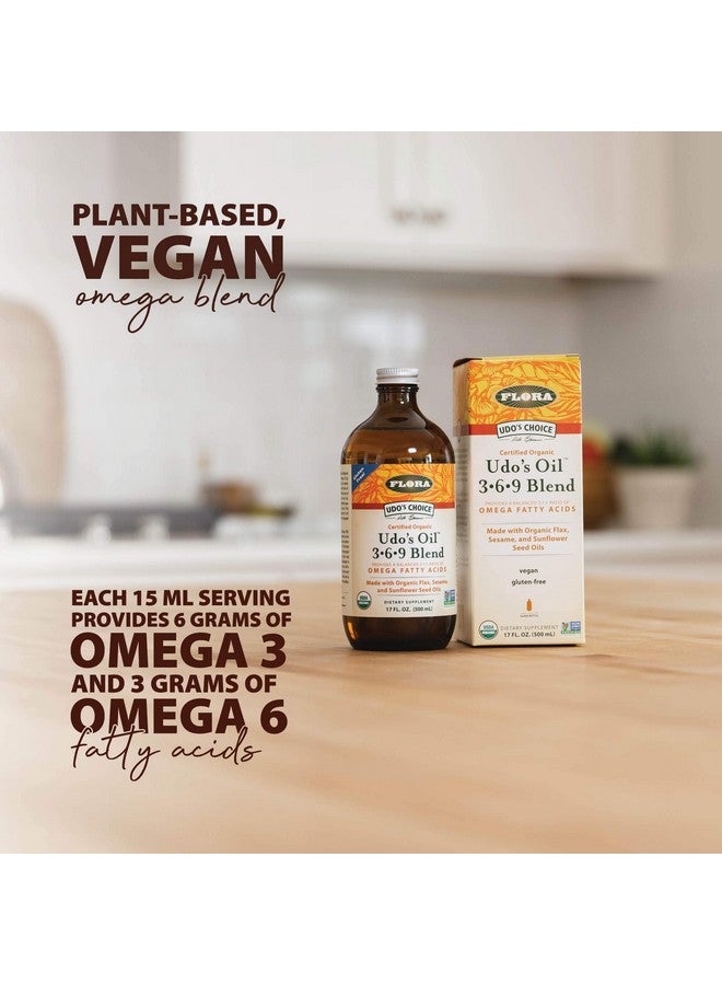 Flora Udo's Oil 3-6-9 Blend - Vegan Omega-3 & Omega-6 - Contains Organic Coconut & Flax Seed Oil - Keep Chilled - 32 fl. oz. - Image 4