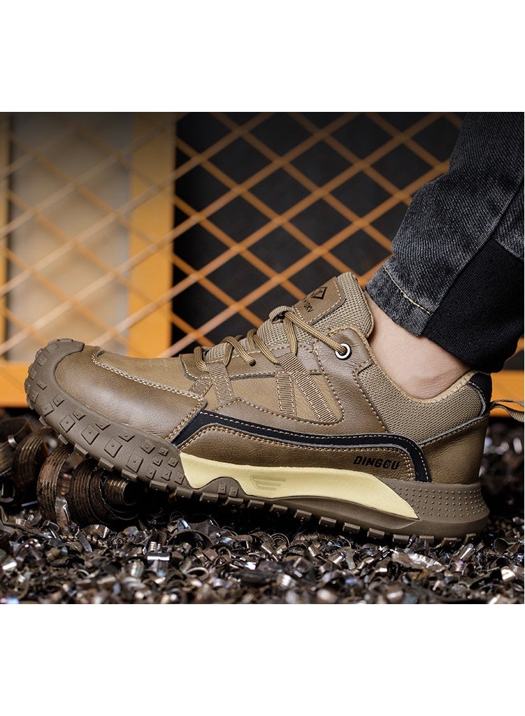 NIBEMINENT Men Safety Boots Indestructible Shoes Sneakers Steel Toe Protective Boots Anti-smash Anti-puncture Work Safety Shoes Anti-slip - Image 1