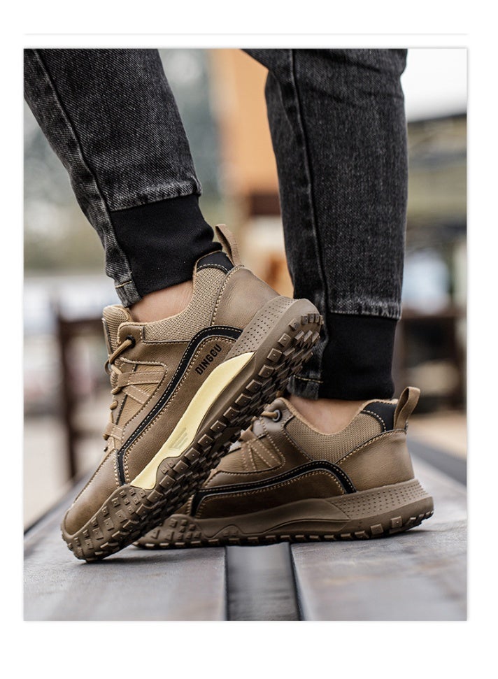 NIBEMINENT Men Safety Boots Indestructible Shoes Sneakers Steel Toe Protective Boots Anti-smash Anti-puncture Work Safety Shoes Anti-slip - Image 2