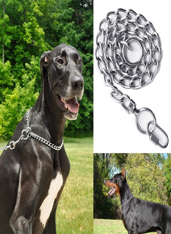 AncBace Dog Collar Metal Chain Stainless Steel Collar Adjustable with Buckle Show Slip Collars Strong for Medium Large Dogs Pet Gift - Image 2