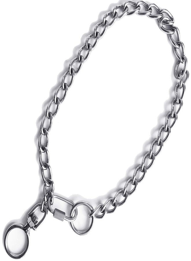 AncBace Dog Collar Metal Chain Stainless Steel Collar Adjustable with Buckle Show Slip Collars Strong for Medium Large Dogs Pet Gift - Image 1
