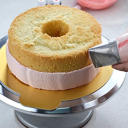 Bmaacye Cake Icer Tips, Large Decorating Icing Tips, Round Opening, Stainless Steel, Silver, 3 Pcs - Image 2