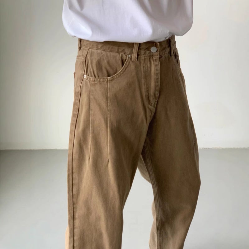 Unisex Classic Denim Jeans Loose Fit Daily Outdoor Wear - Image 1