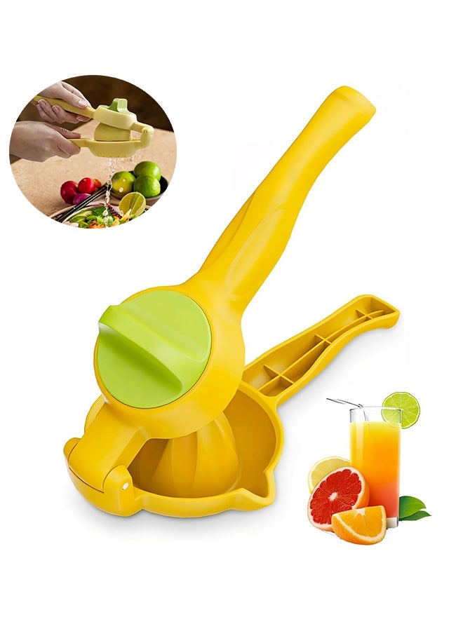 Multifunctional Manual Lemon Juicer,Fruit Juicer Citrus Lemon Squeezer Household Small Lemon Clip Squeezer Hand Press Kitchen Tool for Lemon Juice (yellow)  - Image 1