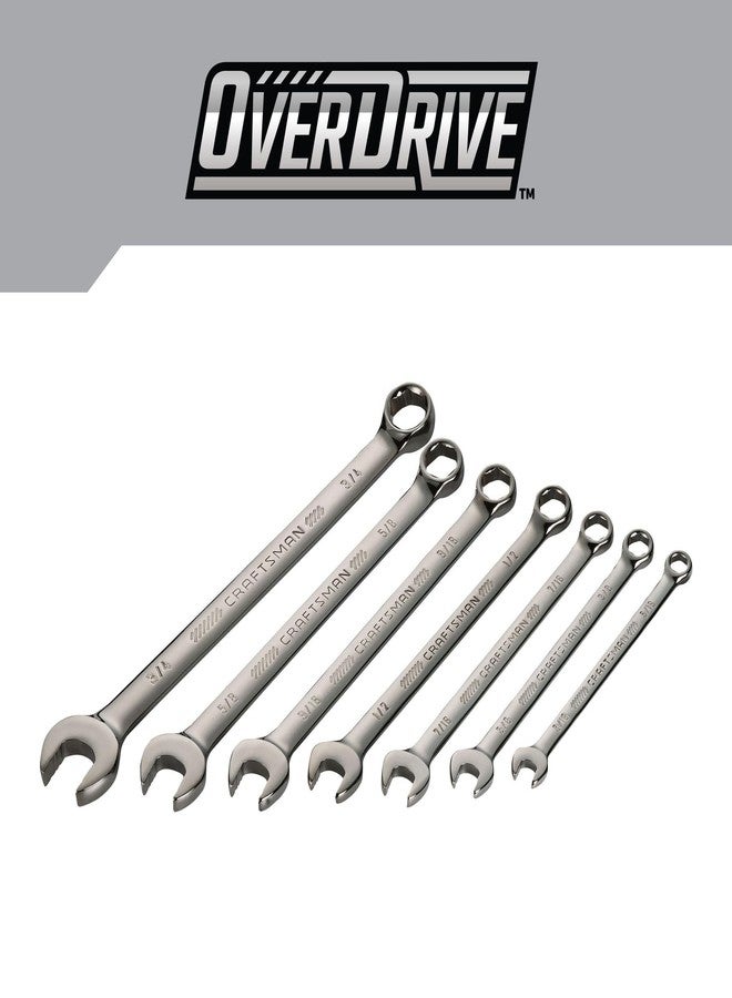 CRAFTSMAN OVERDRIVE 7-Piece Standard (SAE) Wrench Set (CMMT87707) - Image 2