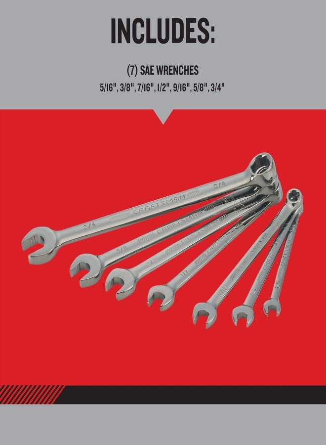 CRAFTSMAN OVERDRIVE 7-Piece Standard (SAE) Wrench Set (CMMT87707) - Image 4