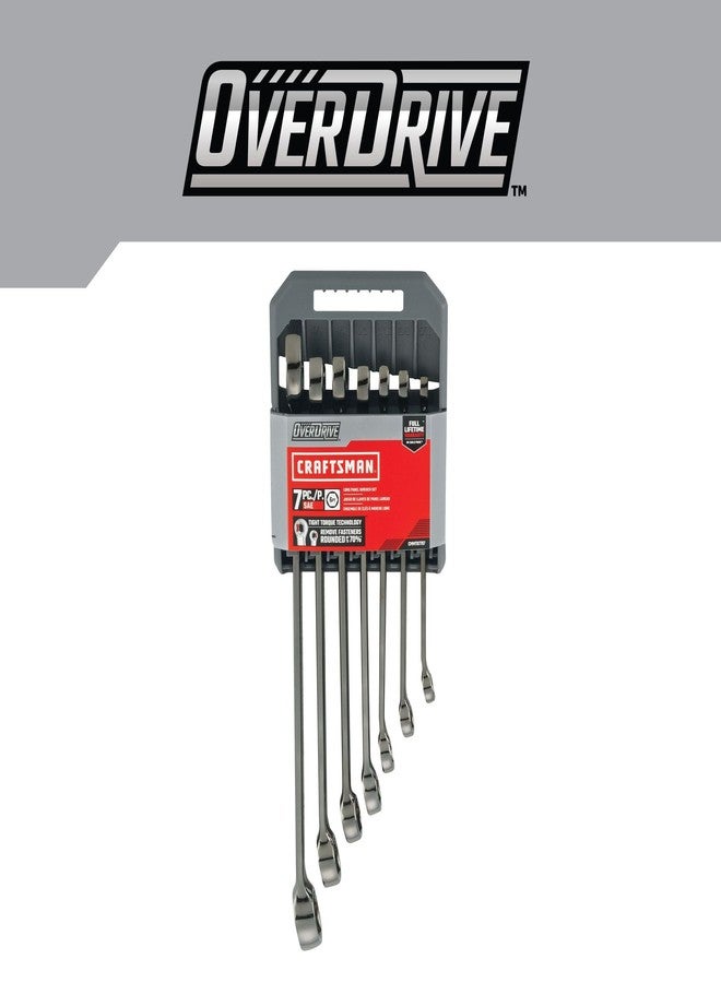 CRAFTSMAN OVERDRIVE 7-Piece Standard (SAE) Wrench Set (CMMT87707) - Image 3