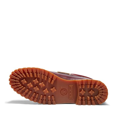 Timberland Men's 50009 Authentics 3-Eye Classic Lug Boat Shoe, Burgundy/Brown,10.5 M - Image 5
