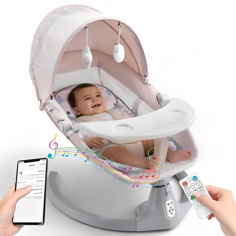 SOFTIES Electric Baby Swing Cradle Automatic Rocker | Cradle for Newborn Baby 0–12 Months | Baby Sleeping Swing | Automatic Electric Cradle for Infants - Image 1
