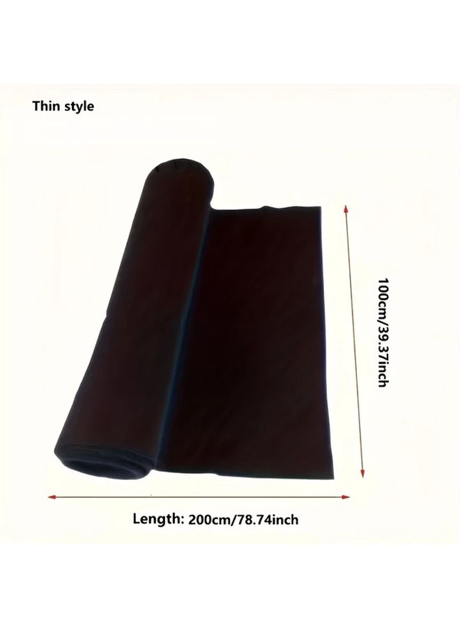 Black 39x79 Inch 4 Way Stretch Carpet Lining For Van Floor Protection - Image 2