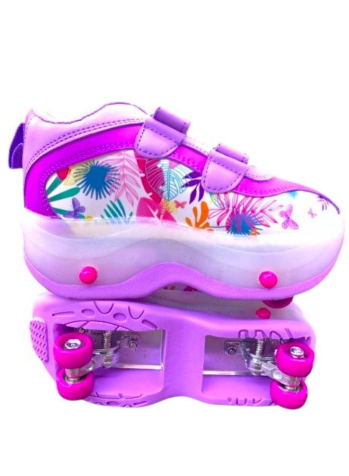 Toy Box Adjustable Roller Skates with 4 Wheels Professional Skating Shoes Comfort Skate Shoes