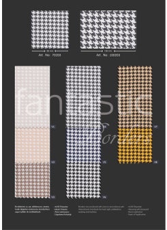 Fantastic Goose Foot Pattern Woven Wide Curtain Border / Accessory (10 Cm. Width - 3.5 Mt. Length)  - Image 3