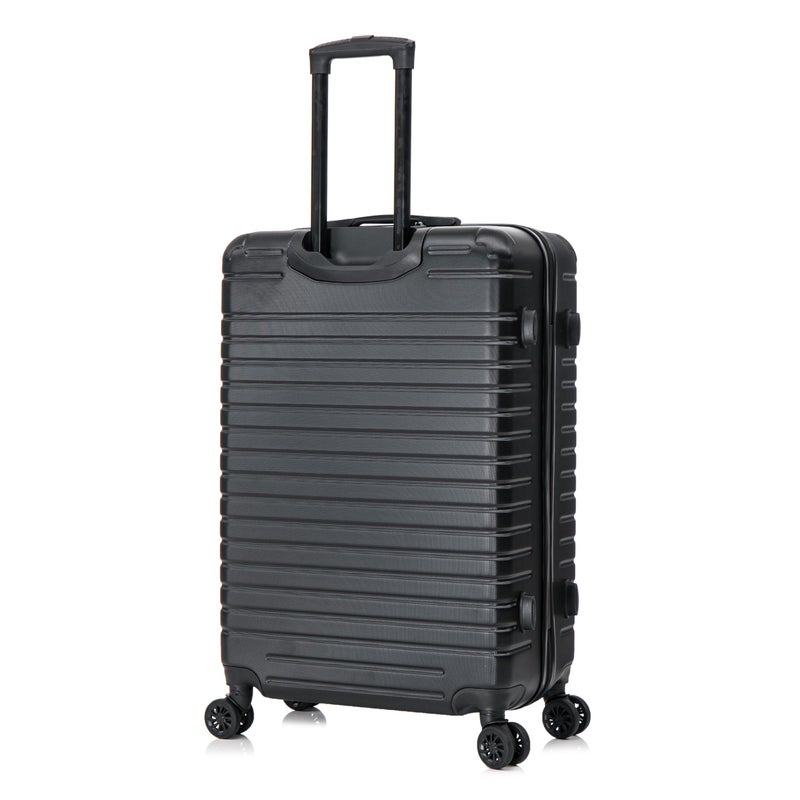 InUSA DEEP Luggage with GEL Handle | Spacious Traveling Suitcases Travel Suitcase with Dual Spinner Wheels and Studs | 28 Inch Large Hardside Luggage | Black - Image 5